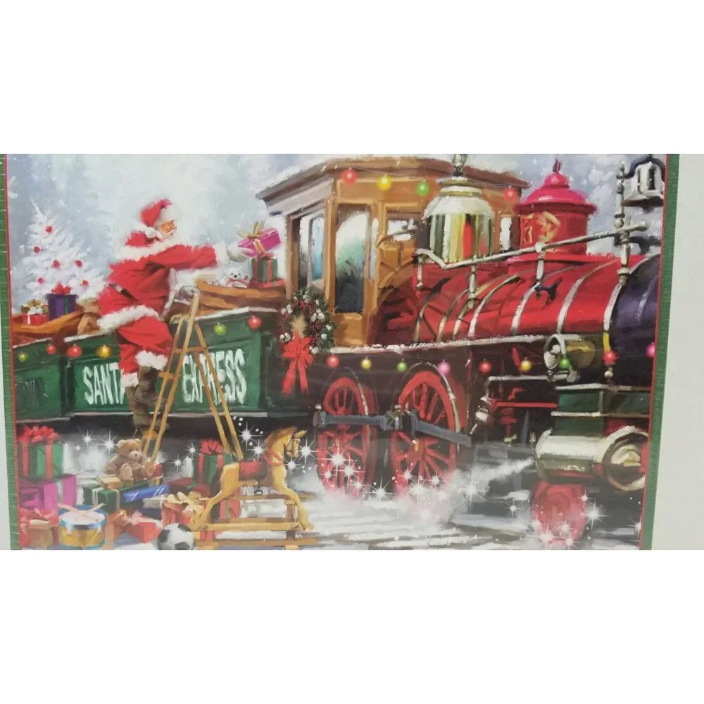 Heritage Puzzles 550 Pc Jigsaw Ribbons And Bows & Loading Up Santa Express II